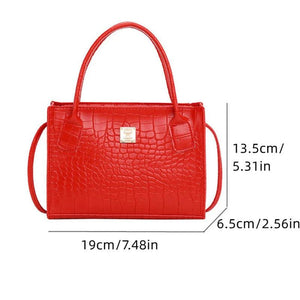 Crocodile Crossbody Bag for Women - High Ladies Tote Bag