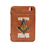 Masonic Better Everyday Leather Magic Wallet