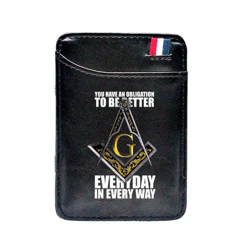 Masonic Better Everyday Leather Magic Wallet