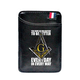 Masonic Better Everyday Leather Magic Wallet