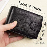 Women Leather Wallet Multi-Cards Holder Feather Pattern Short Money