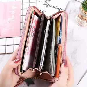 Women's Wallet Phone Bag Clutch Letter Zip Hand Strap