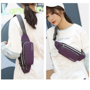 Outdoor Sports Waist Bag Wallet Oxford Pack for Hiking Running