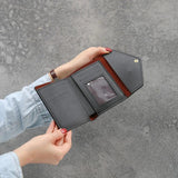 Vintage Matte Short Clutch Wallet for Women