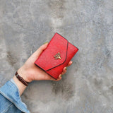 Vintage Matte Short Clutch Wallet for Women