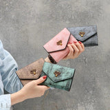 Vintage Matte Short Clutch Wallet for Women