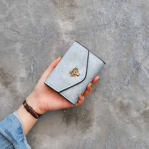 Vintage Matte Short Clutch Wallet for Women