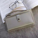 Multifunctional Women Wallet PU Leather Long Wallets Clutch Zipper Purse