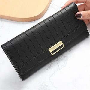 Multi-functional PU Leather Long Wallet Clutch Zipper Purse