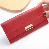 Multi-functional PU Leather Long Wallet Clutch Zipper Purse