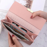 Multi-functional PU Leather Long Wallet Clutch Zipper Purse