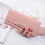 Multi-functional PU Leather Long Wallet Clutch Zipper Purse