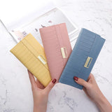 Multi-functional PU Leather Long Wallet Clutch Zipper Purse