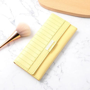 Multi-functional PU Leather Long Wallet Clutch Zipper Purse