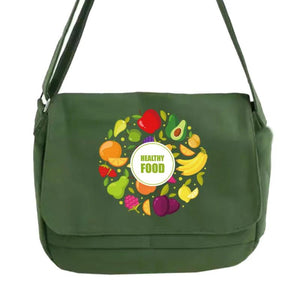 Japanese Food Pattern Messenger Bag for Student Youth