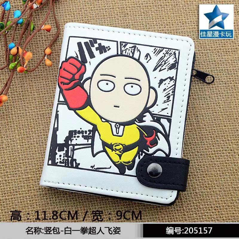 ONE PUNCH-MAN Saitama Genos Soft Button Wallet Bifold Purse