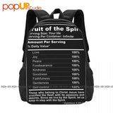 Jesus Love Peace Christian Backpack Large Capacity Bookbag