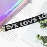 Holographic Wallet Long Zipper Purse Women Clutch PU Leather