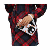 PU Leather Skull Clutch Bag 19*10*2cm Wallet