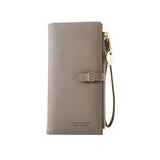Women Multifunctional PU Leather Long Wallets Clutch Zipper Student Wallet