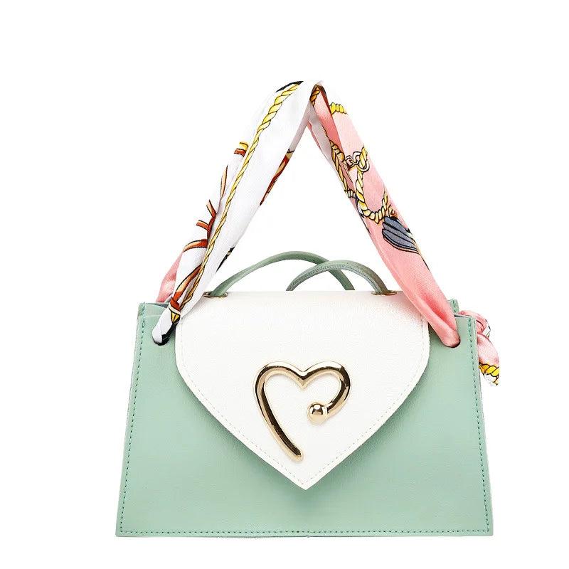 Silk Scarf Shoulder Bag for Autumn and Winter Style