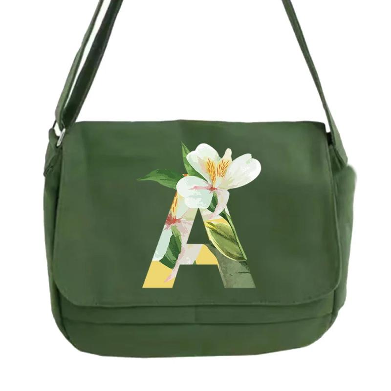 Japanese Floral Pattern Messenger Bag Large Capacity Shoulder Bag