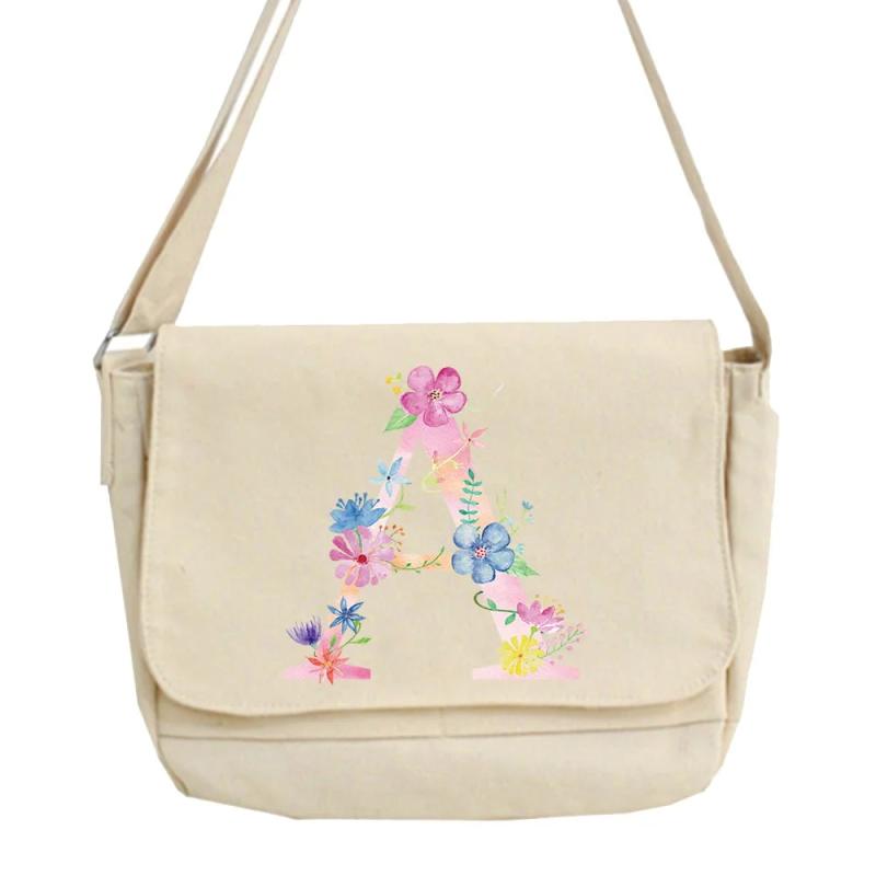 Japanese Style Pink Pattern Messenger Bag