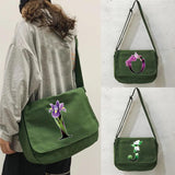 Leisure Multi-function Messenger Bag, Flower Pattern, Large Capacity