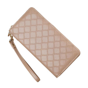 Long Double Zipper Wallet Handheld Purse Airpods Protective Sleeve