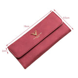 Women's Leather Wallet Purses Mobile Phone Purse