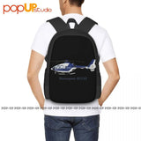 Eurocopter Ec135 Helicopter Backpack Large Capacity Bookbag Training