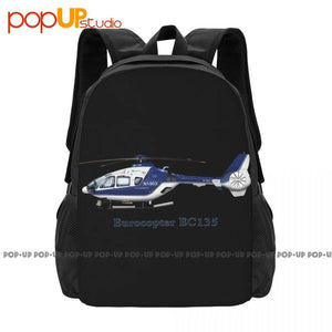 Eurocopter Ec135 Helicopter Backpack Large Capacity Bookbag Training