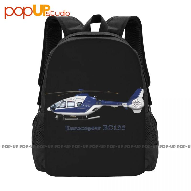 Eurocopter Ec135 Helicopter Backpack Large Capacity Bookbag Training