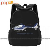 Eurocopter Ec135 Helicopter Backpack Large Capacity Bookbag Training