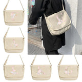 Japanese Harajuku Messenger Bag Pink Flower Pattern