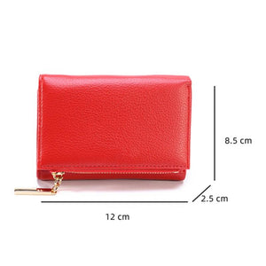 Women's Short Wallet Tri-Fold Large Capacity Lightweight