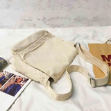 Cat Pattern Messenger Bag Student College Style Harajuku Portable Shoulder Bag