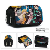 Anime Demon Slayer Kimetsu No Yaiba Pencil Case Zipper Student Stationery Bag