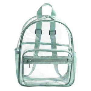 PVC Waterproof Clear School Backpack Large Capacity Solid Backpack