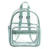 PVC Waterproof Clear School Backpack Large Capacity Solid Backpack