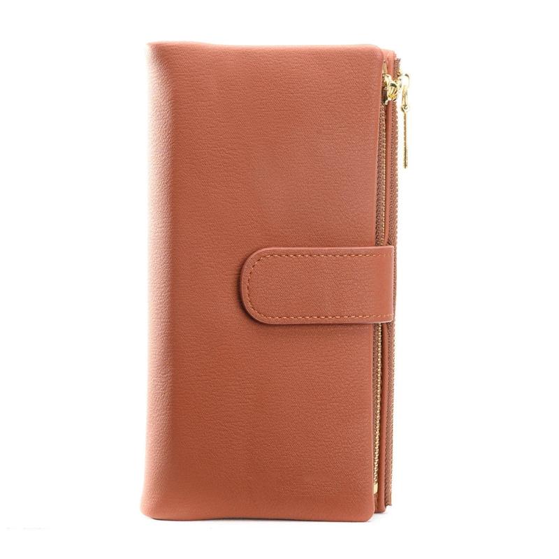 Women's Mid-Length Handbags with Zipper Buckle Closure