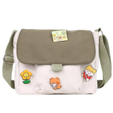 Women's Canvas Envelope Messenger Bag Sweet Student Shoulder Bag