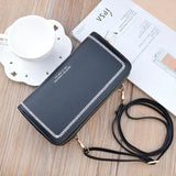 PU Leather Ladies Wallet Double Zipper Clutch Wallet Women Wallet