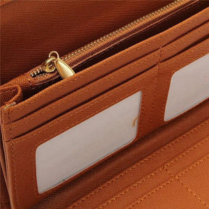 Hollow Out Pattern Retro Wallet Female Purse PU Leather Bag
