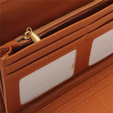 Hollow Out Pattern Retro Wallet Female Purse PU Leather Bag