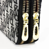 Retro Letter Wallet Large Capacity Clutch Long Wallet Female Handbag