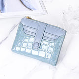 Stone Pattern Women's Wallet Leather Short Purses Thin Small Purse