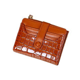 Stone Pattern Women's Wallet Leather Short Purses Thin Small Purse