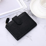 Stone Pattern Small Wallet Women Leather Short Purse Ladies Casual Thin Clutch P