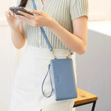 Touch-screen Mobile Phone Bag Crossbody Shoulder Bag Female Leather Handbag